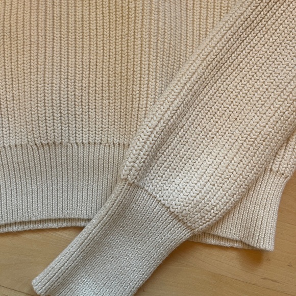 Intermix cold shoulder sweater. - Picture 4 of 6